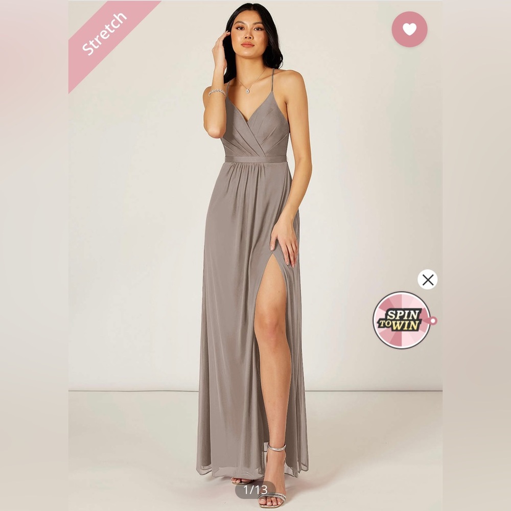 Azazie Luxy Dress in Taupe